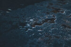 water on asphalt